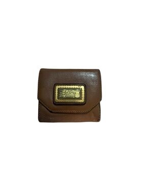 Marc By Marc Jacobs Tan Leather Wallet with Gold Plate